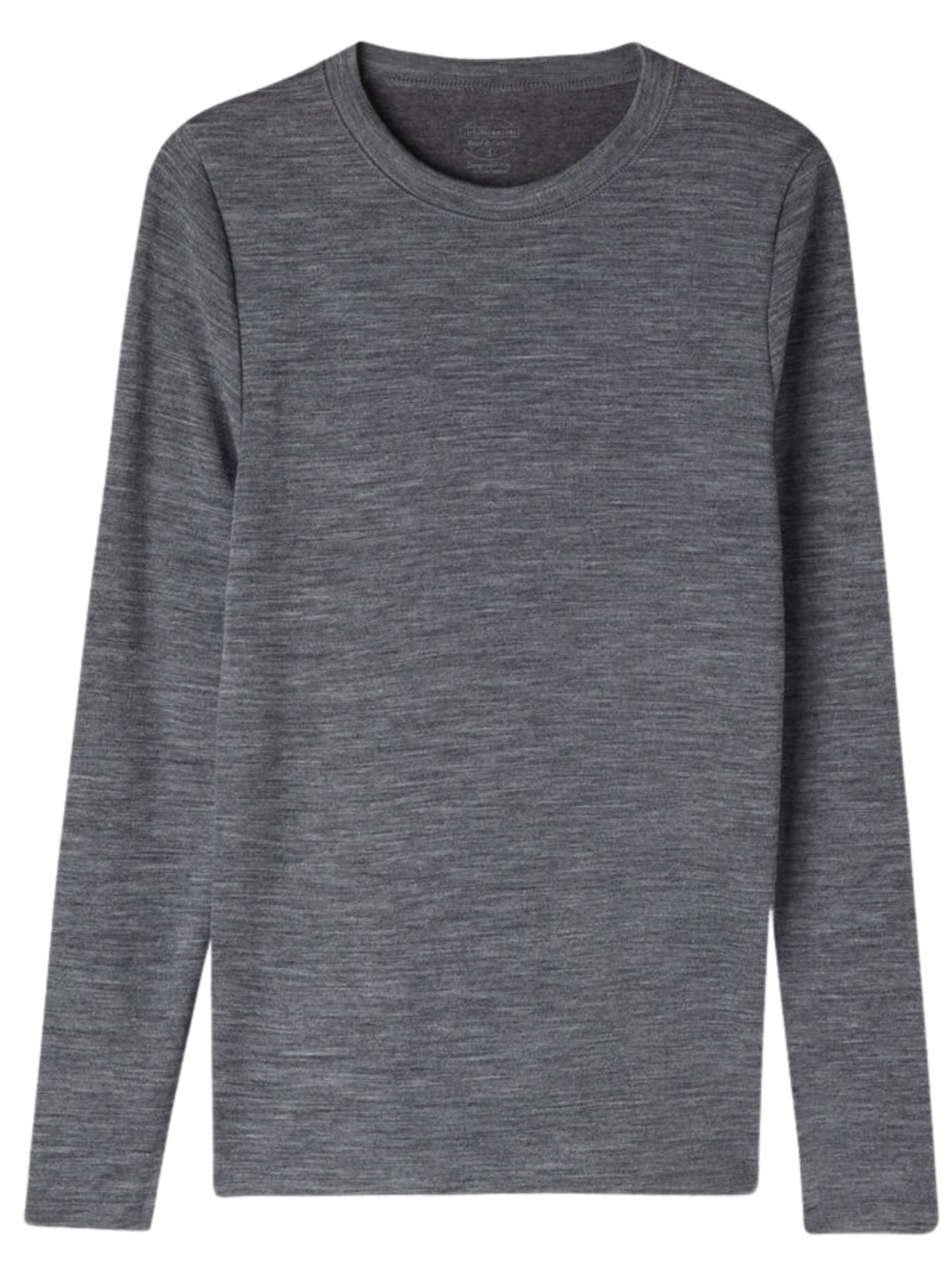 Blusa De Manga Comprida Wool & Cotton - Cinza