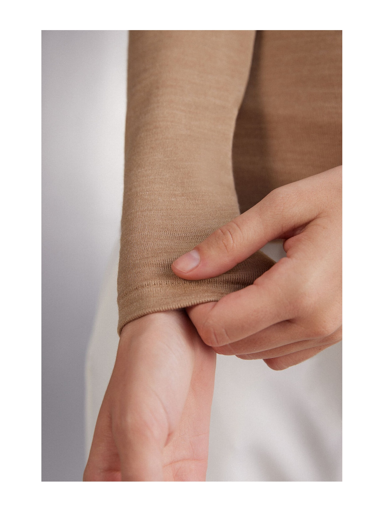 Blusa De Manga Comprida Wool & Cotton Marrom Intimissimi