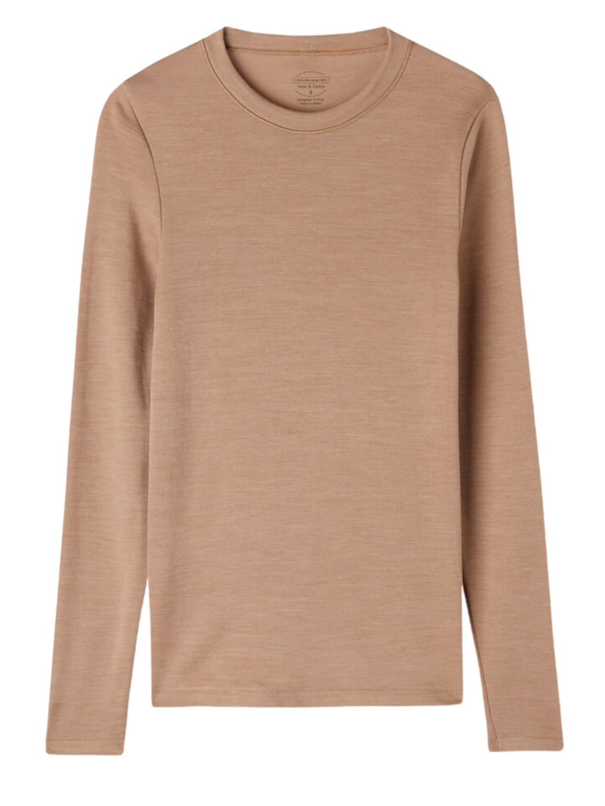 Blusa De Manga Comprida Wool & Cotton Marrom Intimissimi
