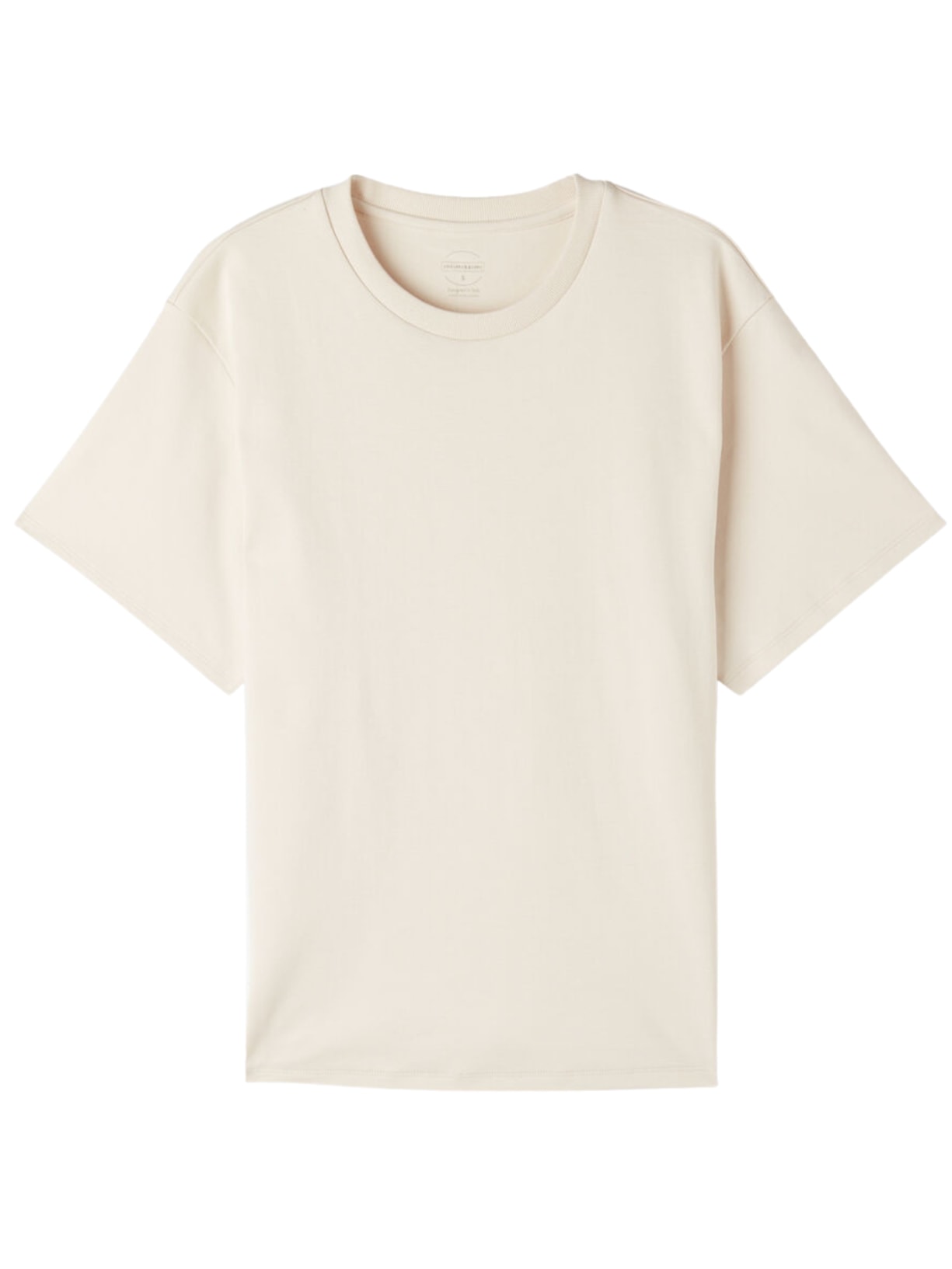 Blusa De Manga Curta Em Algodão - Off-White