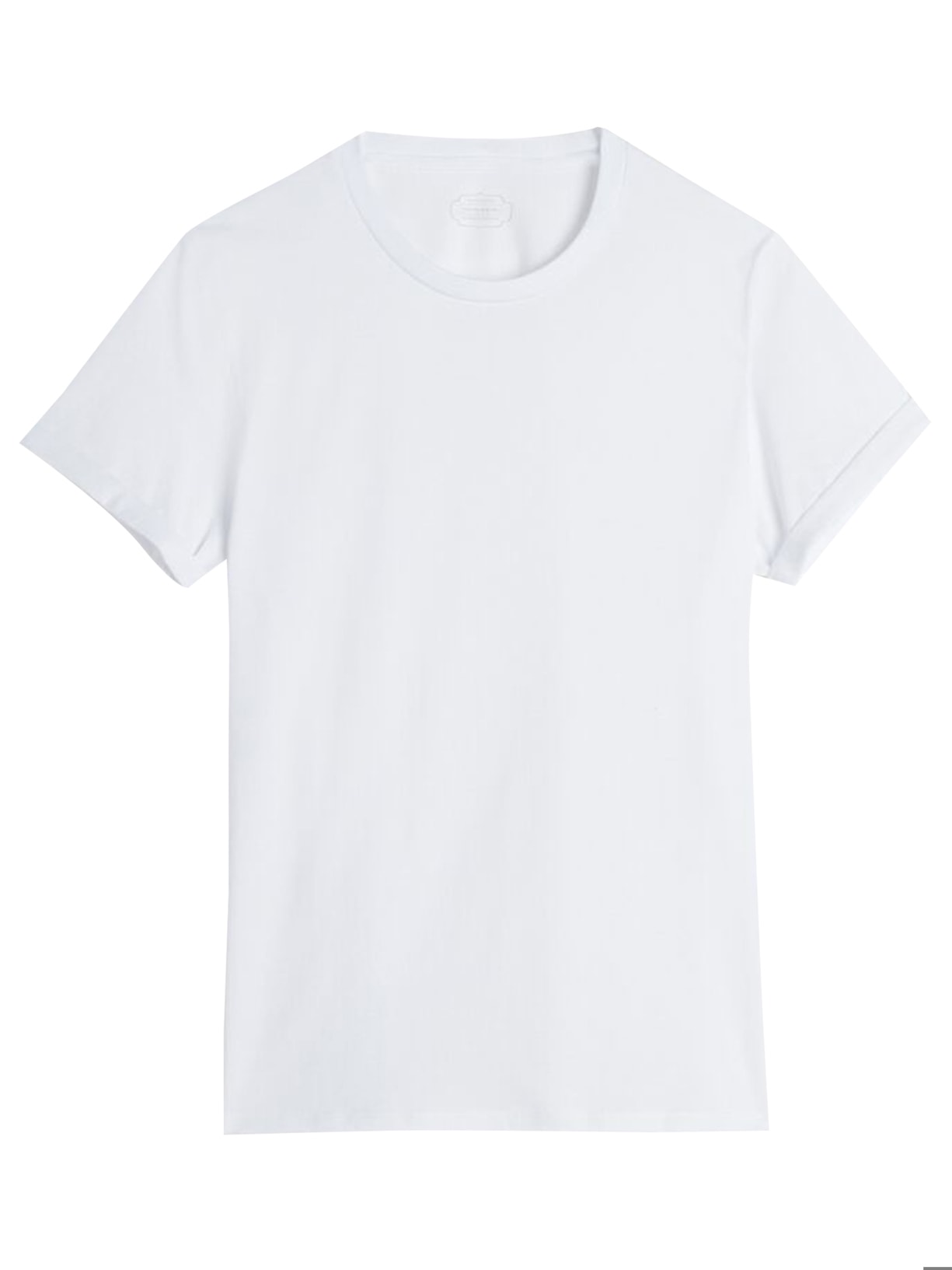 Blusa De Manga Curta Em Algodão Supima - Branco