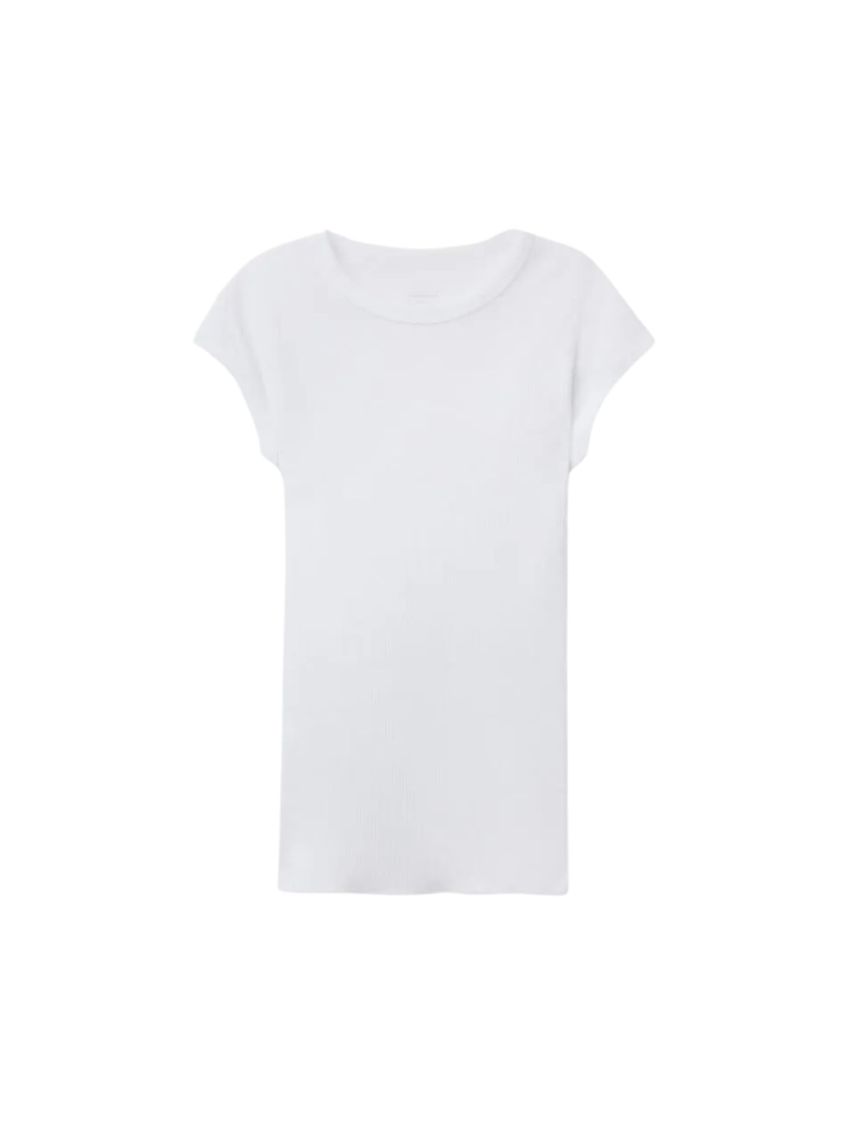 Blusa De Manga Curta Em Algodão Supima Canelado Branco Intimissimi