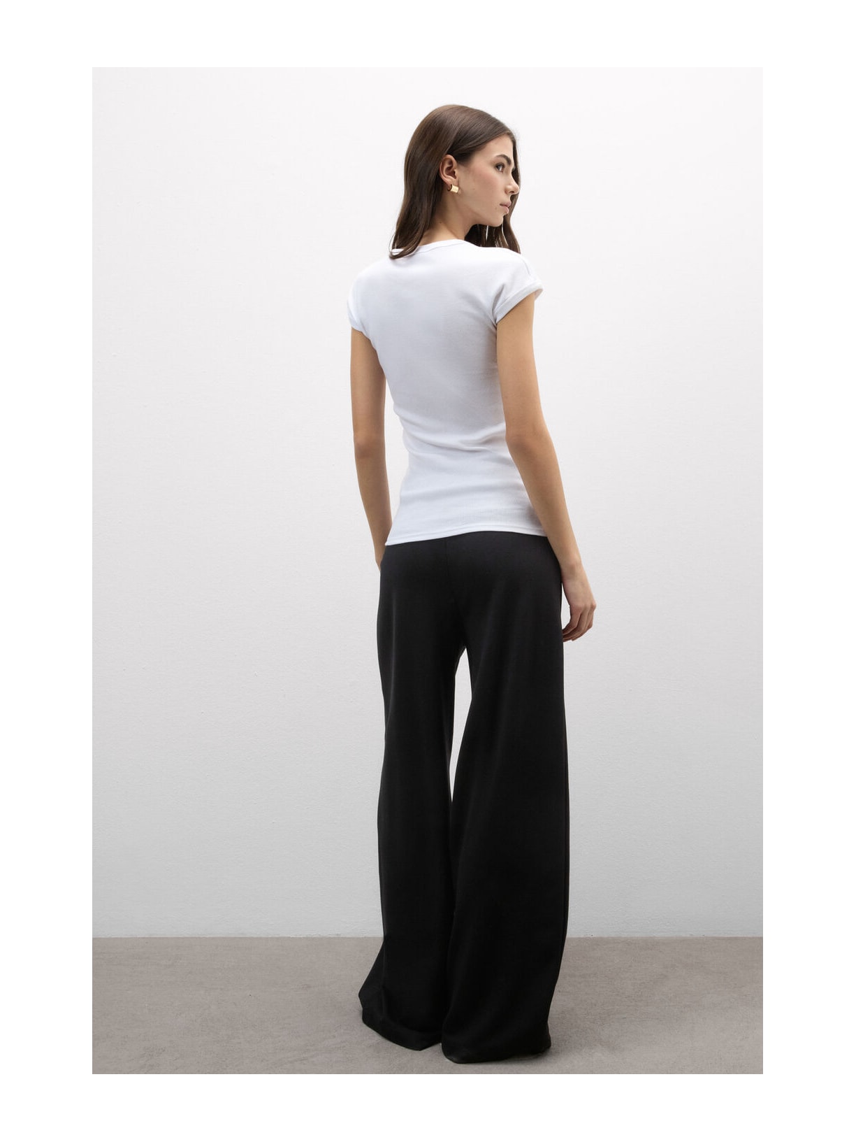 Blusa De Manga Curta Em Algodão Supima Canelado Branco Intimissimi