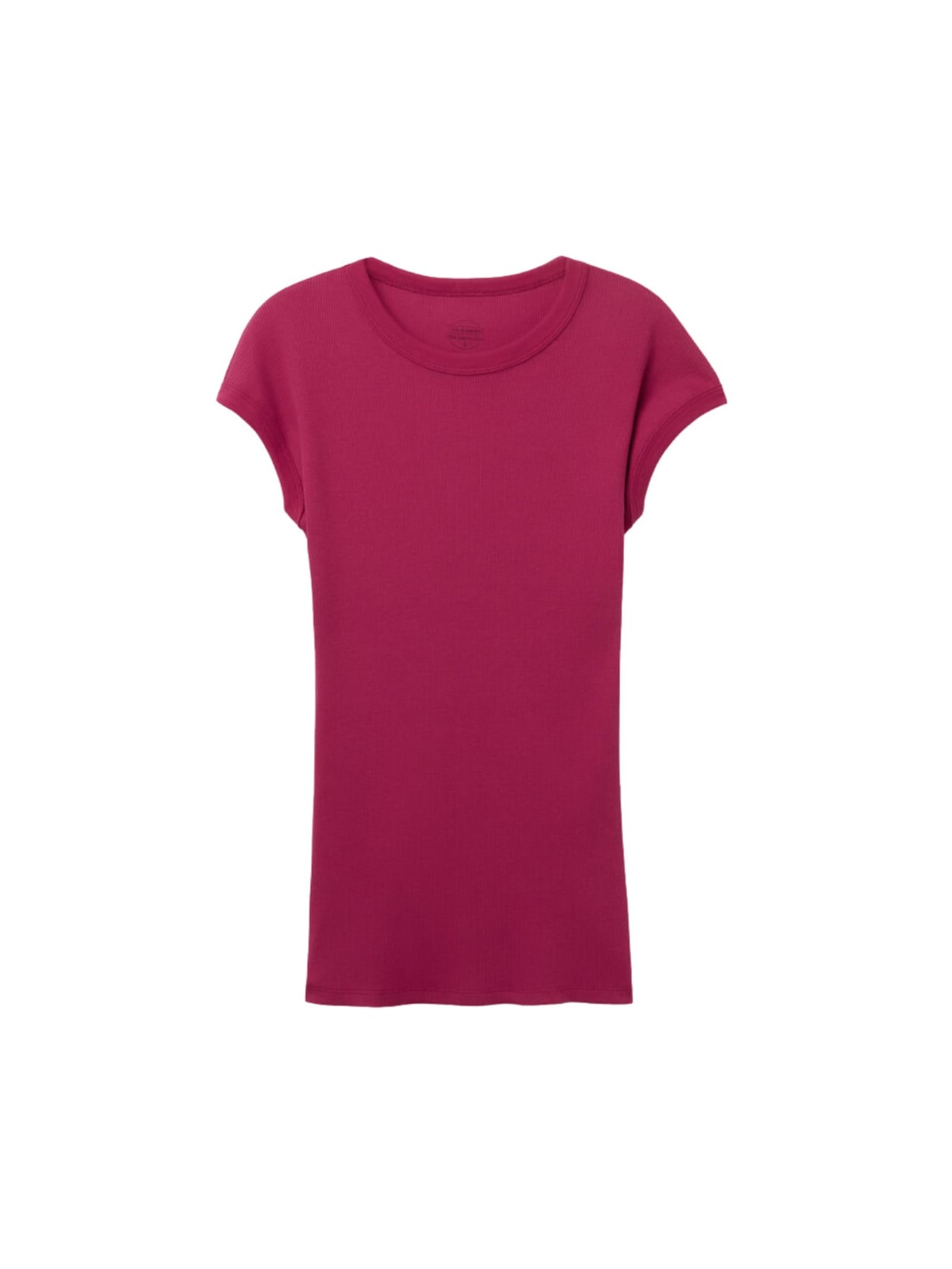 Blusa De Manga Curta Em Algodão Supima Canelado Rosa Intimissimi