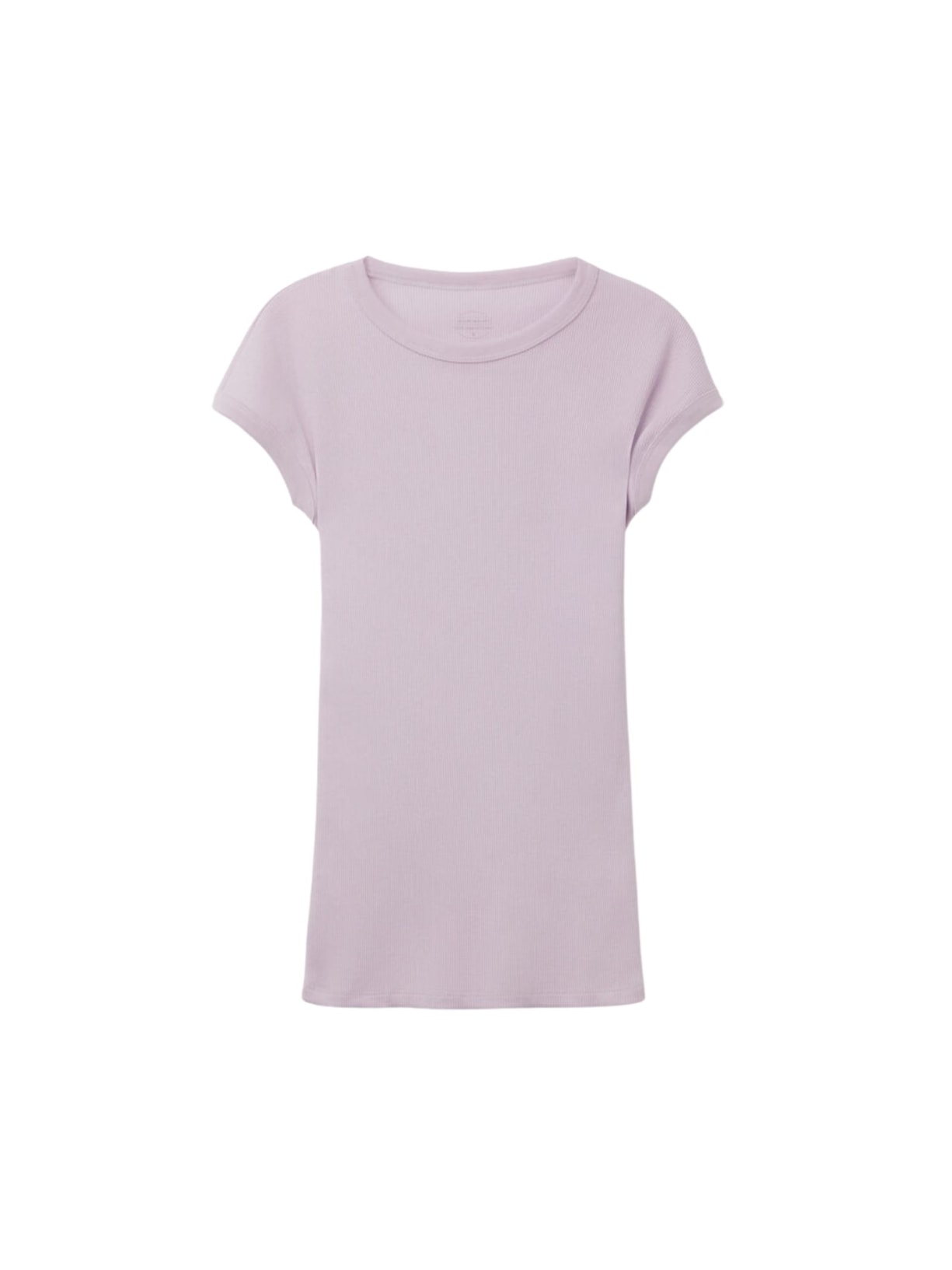 Blusa De Manga Curta Em Algodão Supima Canelado Roxo Intimissimi