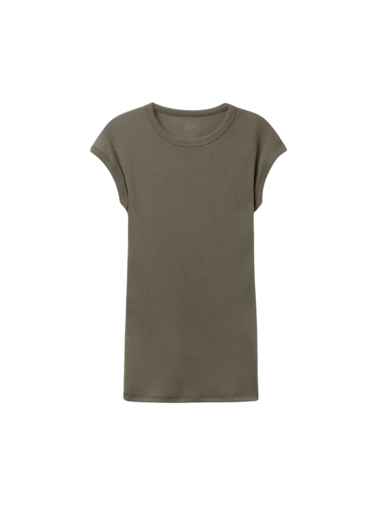 Blusa De Manga Curta Em Algodão Supima Canelado Verde Intimissimi