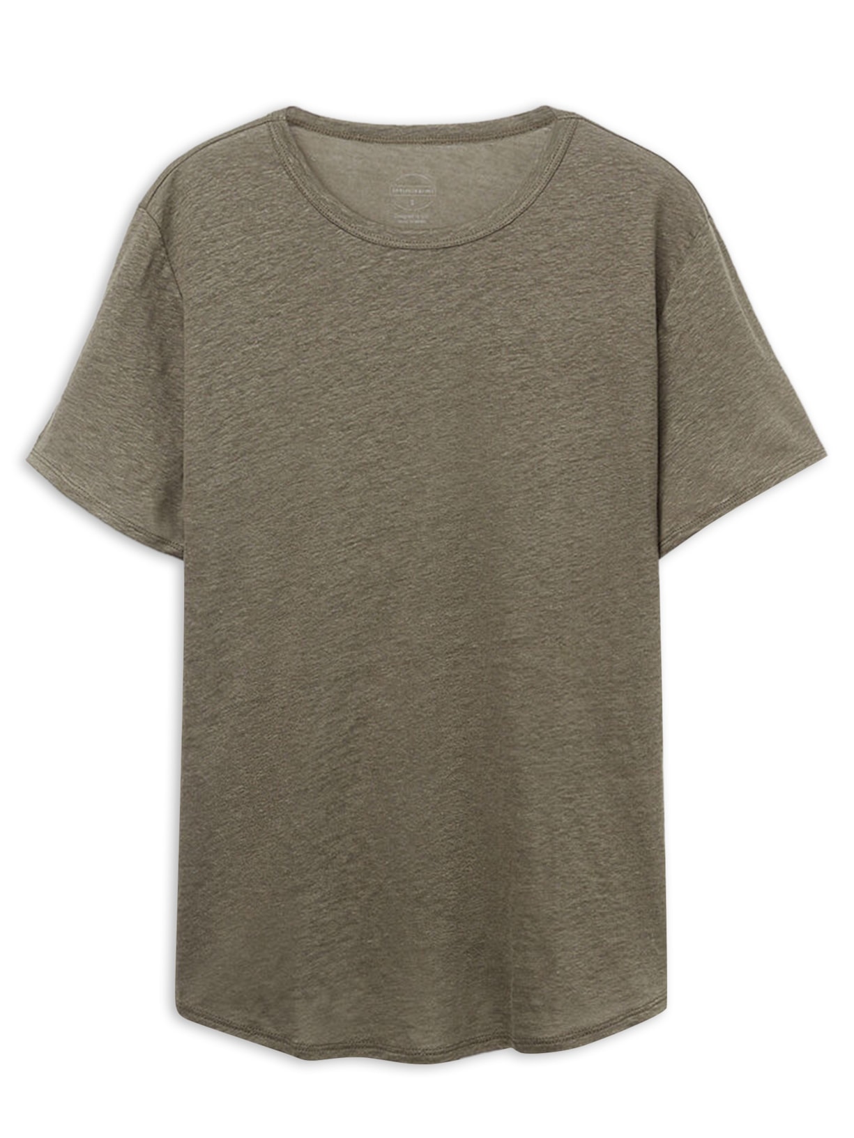 Blusa De Manga Curta Em Linho The Pure Linen Verde Intimissimi