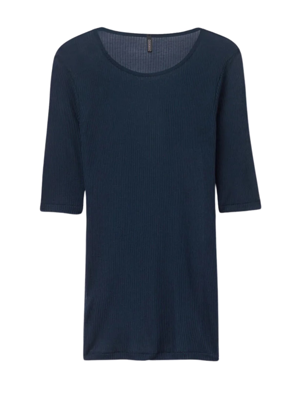 Blusa De Manga Curta Ultranatural Com Cashmere - Azul