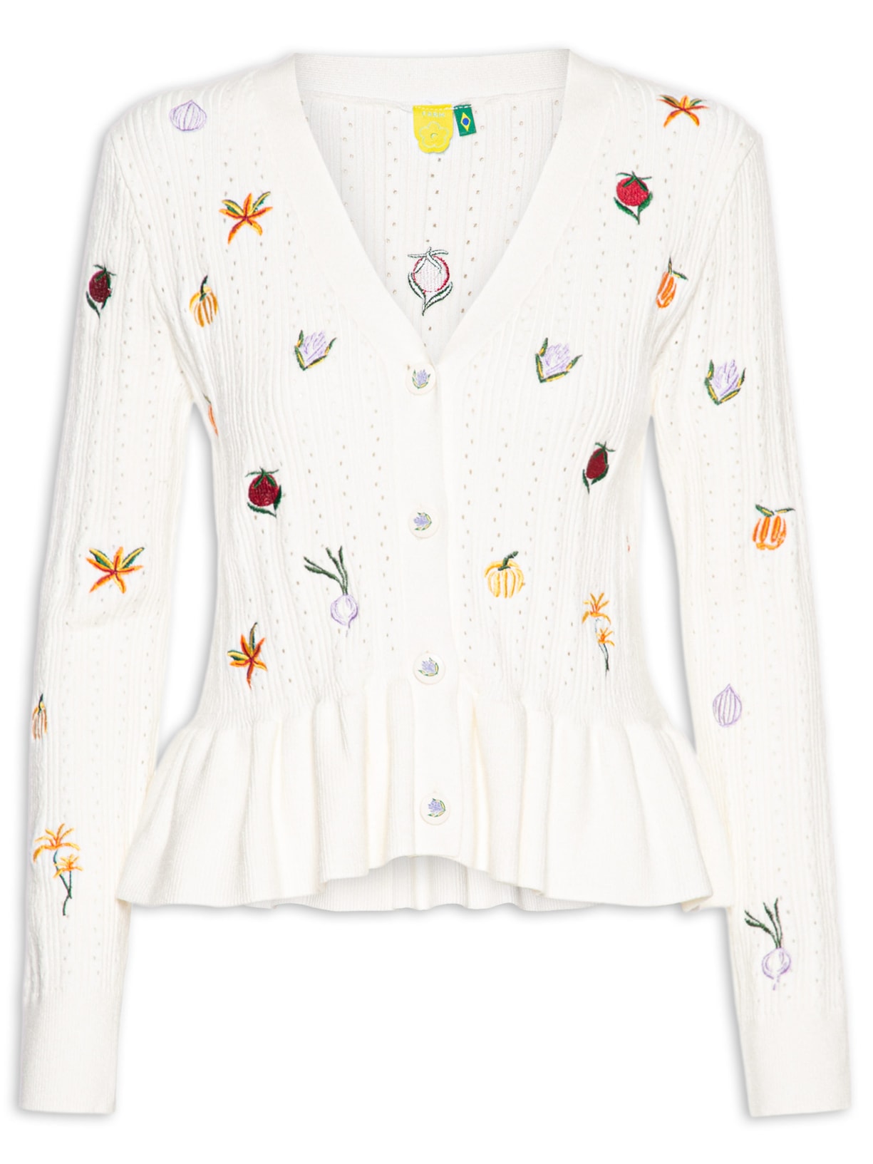Blusa de Manga Tricot Feminina – Bege