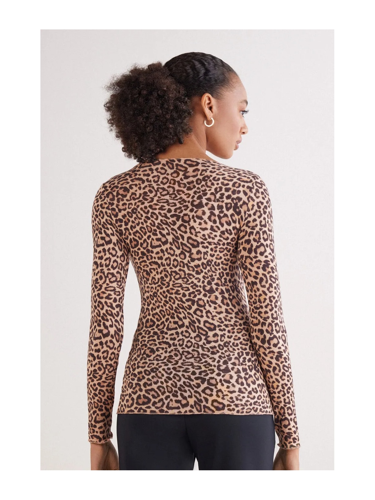 Blusa Em Modal Ultralight Com Cashmere Pretty Savage Marrom Intimissimi