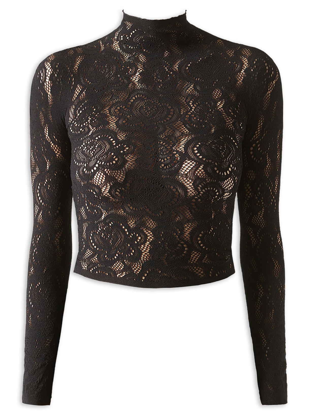 Blusa Em Renda - Preto