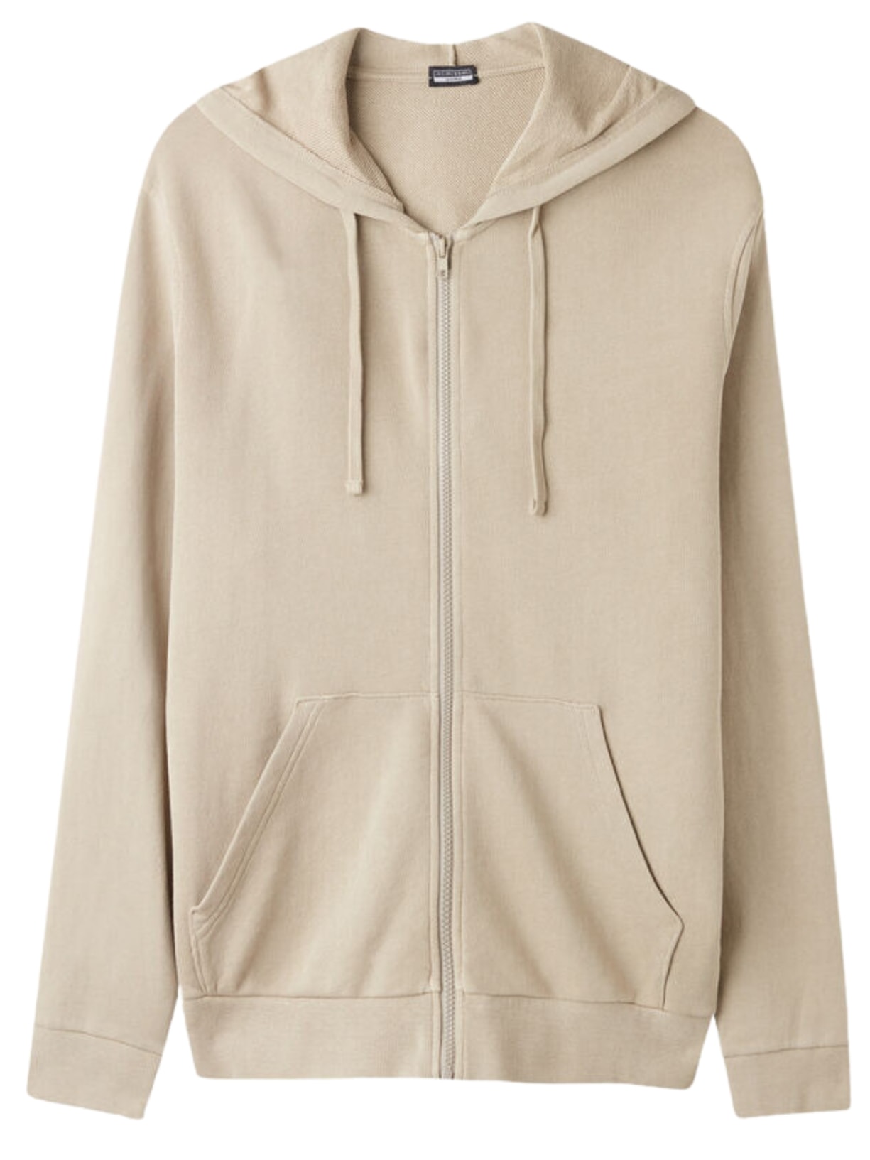 Blusa Felpa Com Zíper Washed Collection Bege Intimissimi