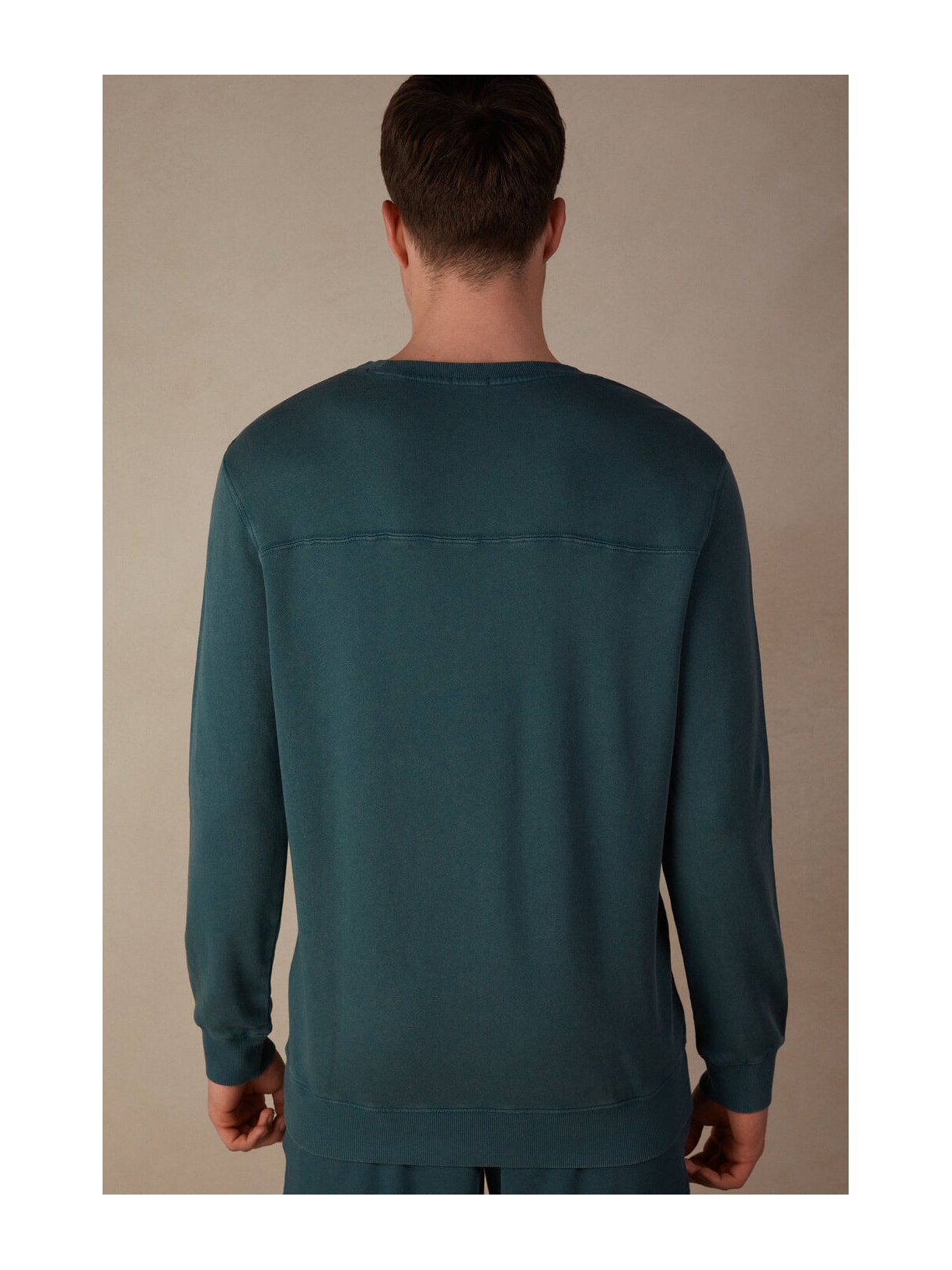 Blusa Felpa Girocollo Washed Collection Verde Intimissimi