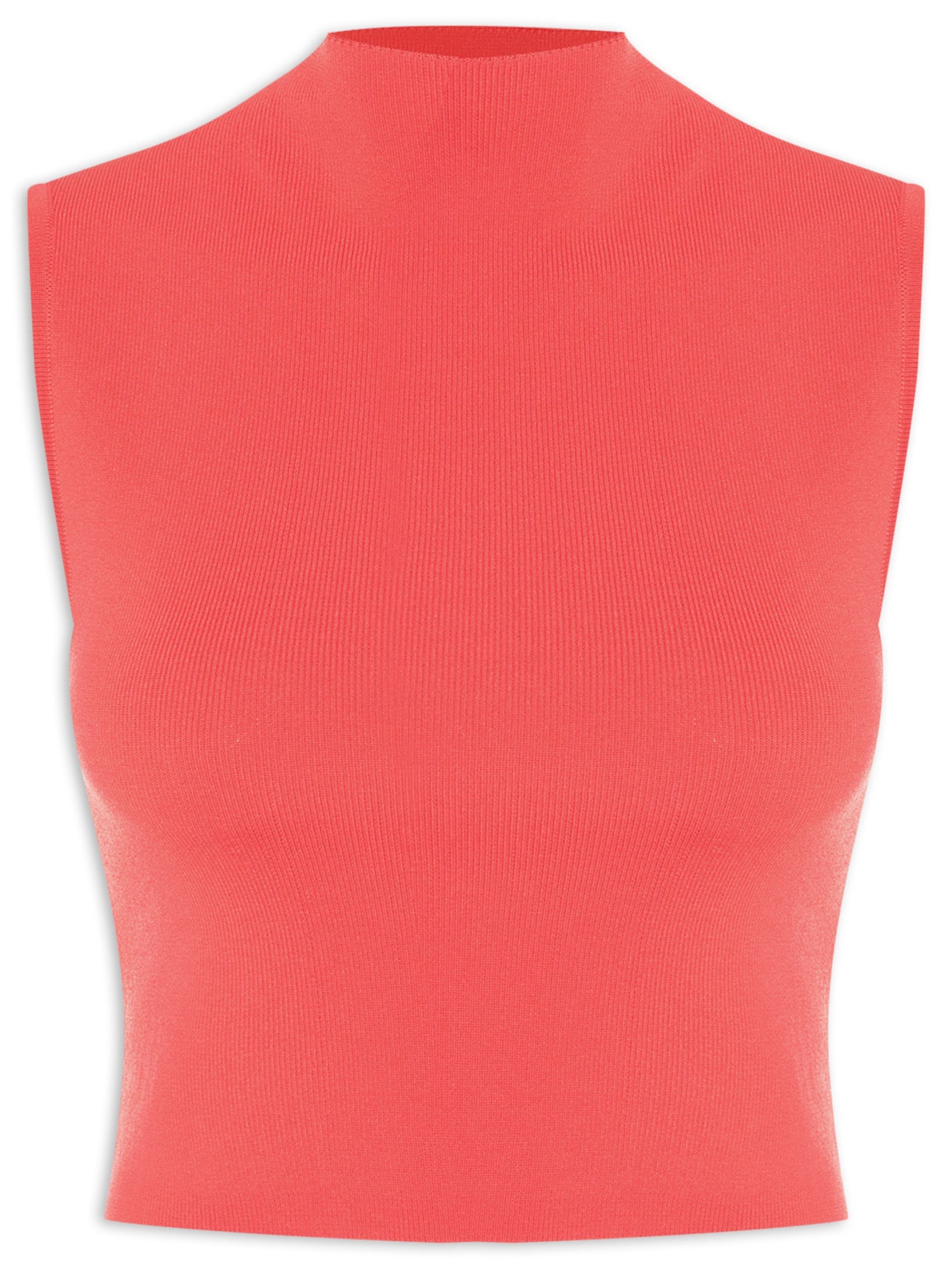 Blusa Femimina Cropped Gola Alta - Rosa