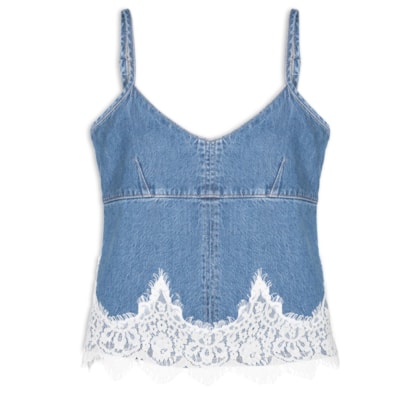 Blusa Feminina 90's Denim Cami - Azul