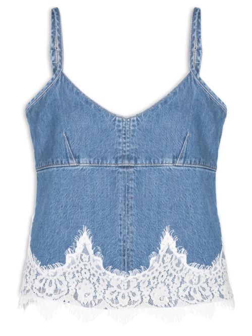 Blusa Feminina 90's Denim Cami - Azul