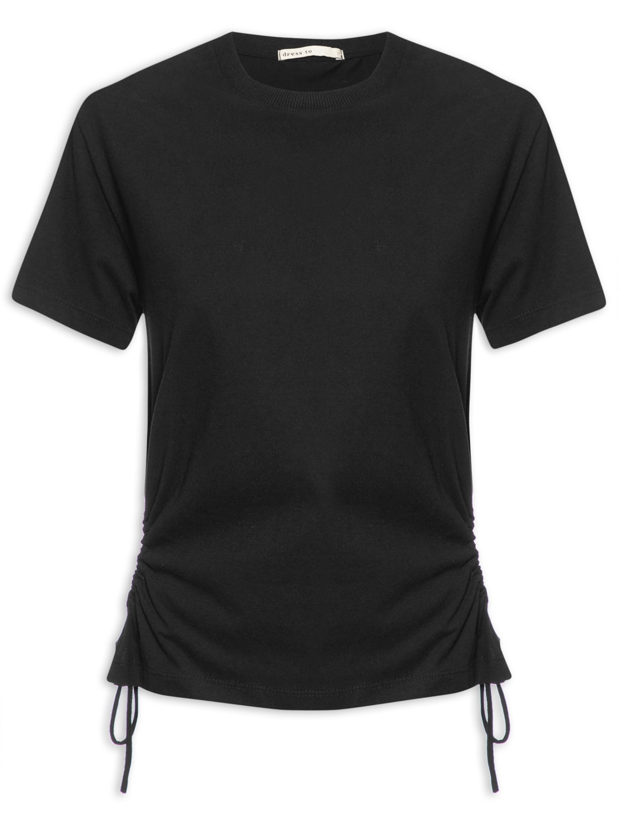 Blusa Feminina Abertura Lateral - Preto