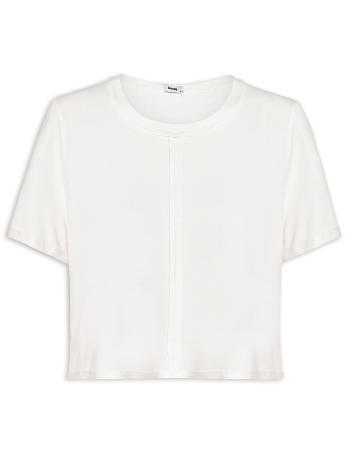 Blusa Feminina Acabamento Contrastante - Off White