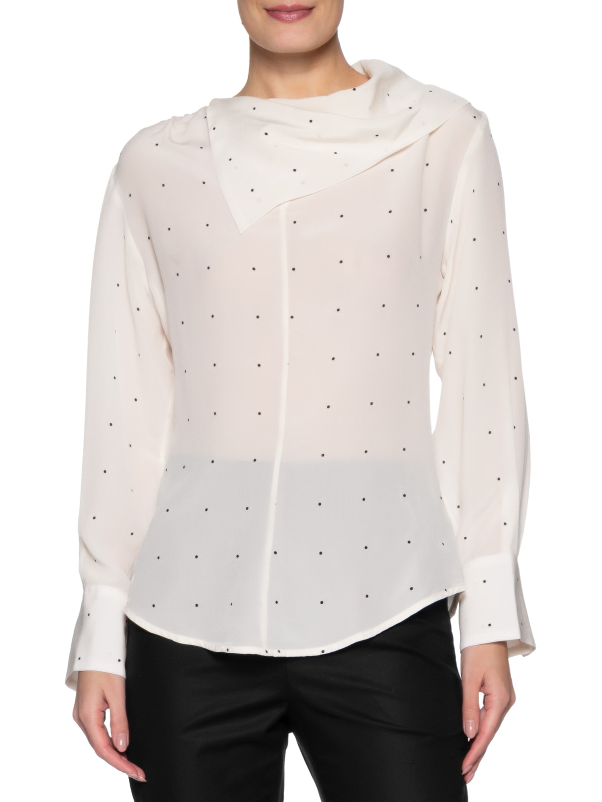 Blusa Feminina Acinturada Lenço Branco Andrea Marques