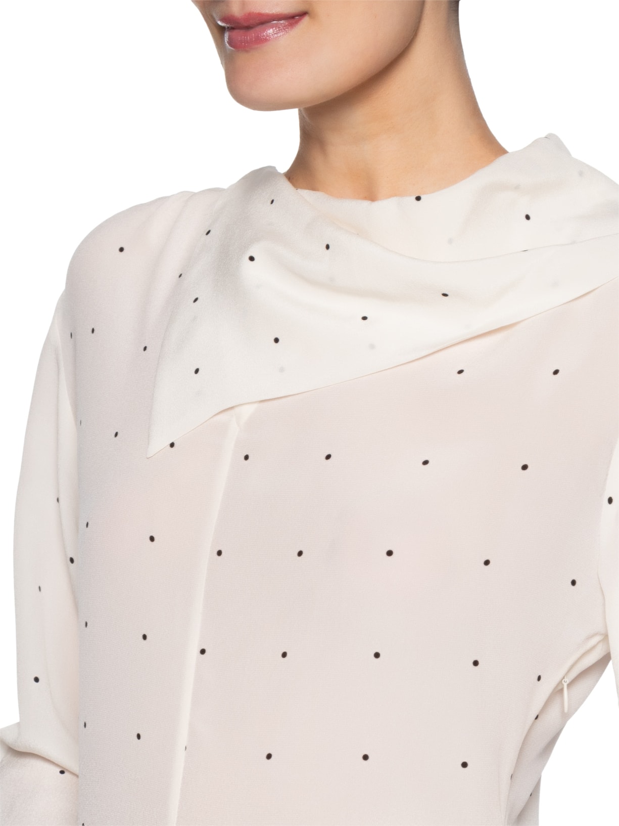 Blusa Feminina Acinturada Lenço Branco Andrea Marques
