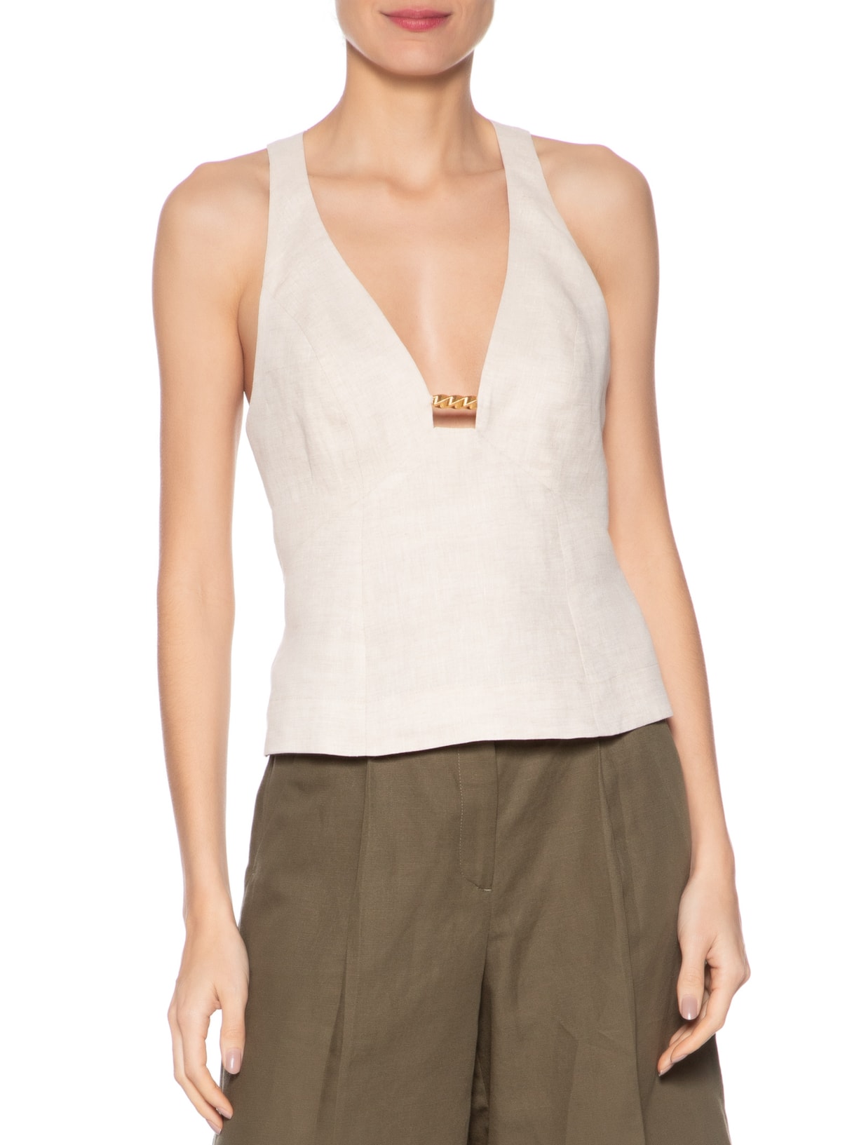 Blusa Feminina Adele Bege Le Lis