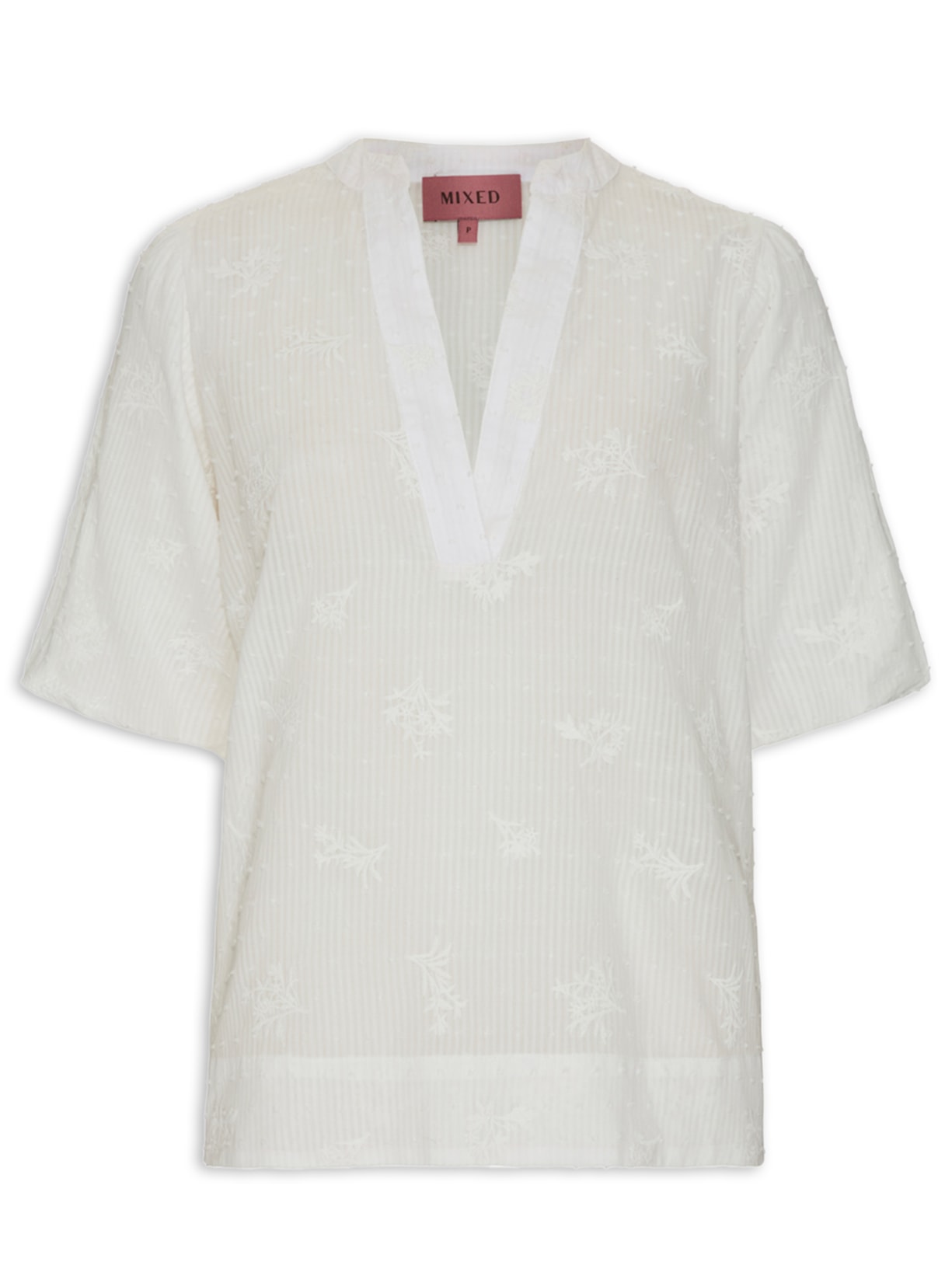 Blusa Feminina Agatha Branco Mixed