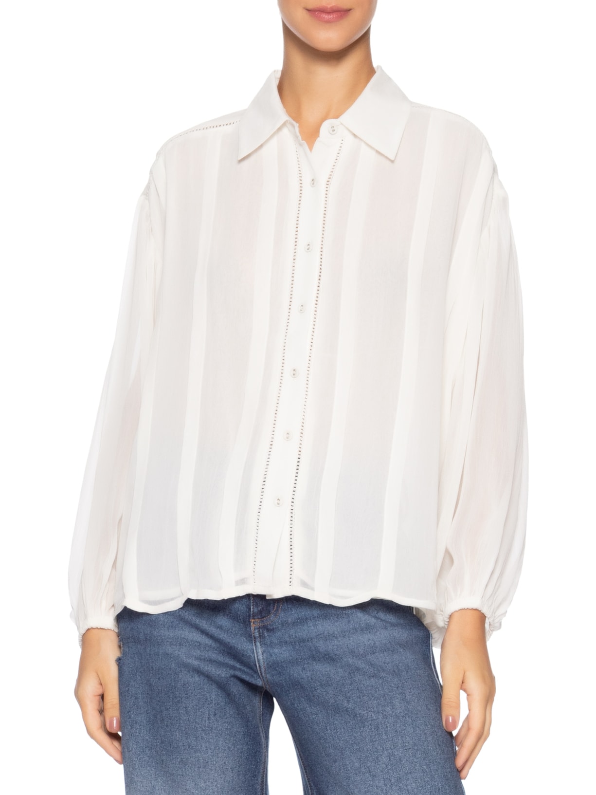 Blusa Feminina Agatha Branco Le Lis