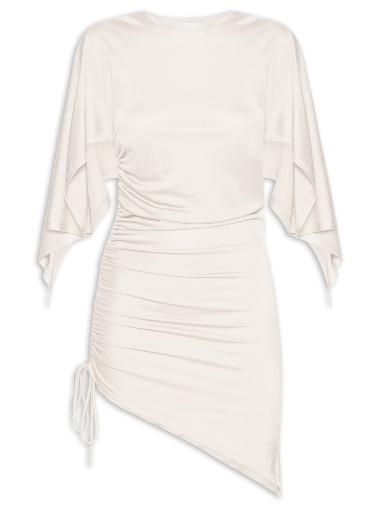 Blusa Feminina Ajustada Ao Corpo Com Franzidos Off White '2Essential