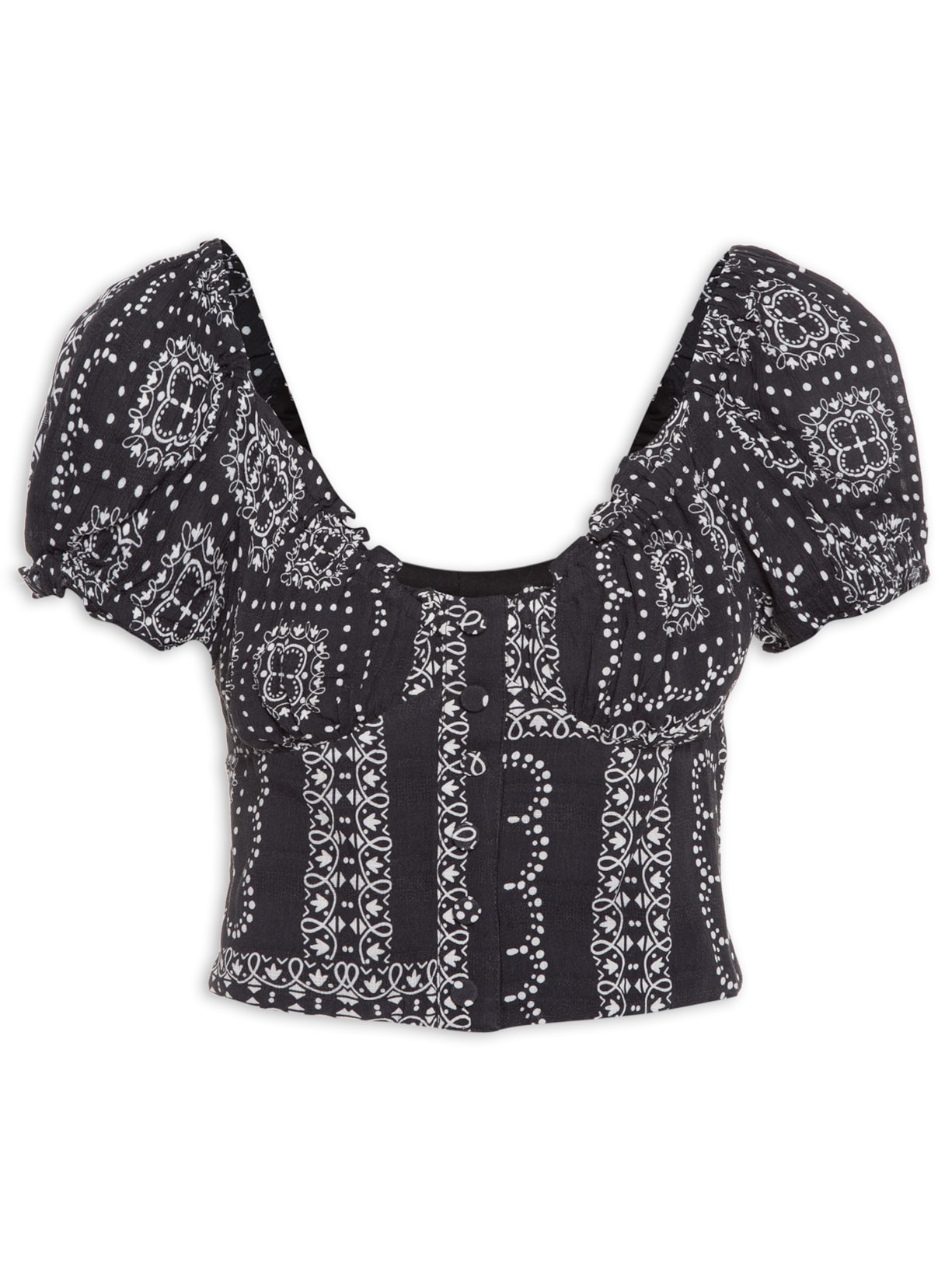 Blusa Feminina Akita Bandana - Preto