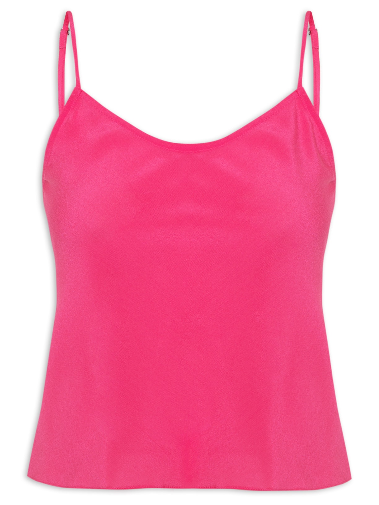 Blusa Feminina Alça Em Seda Pura - Rosa