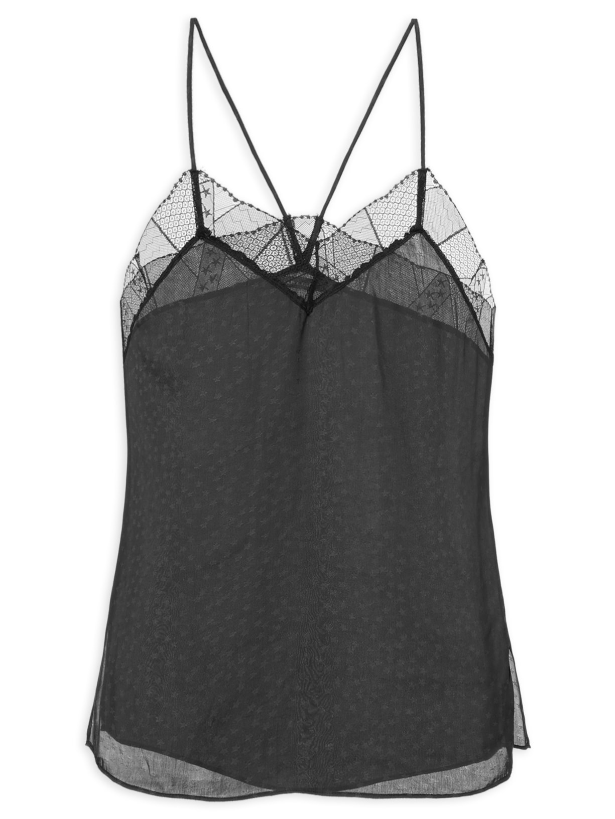 Blusa Feminina Alça Estrela - Preto