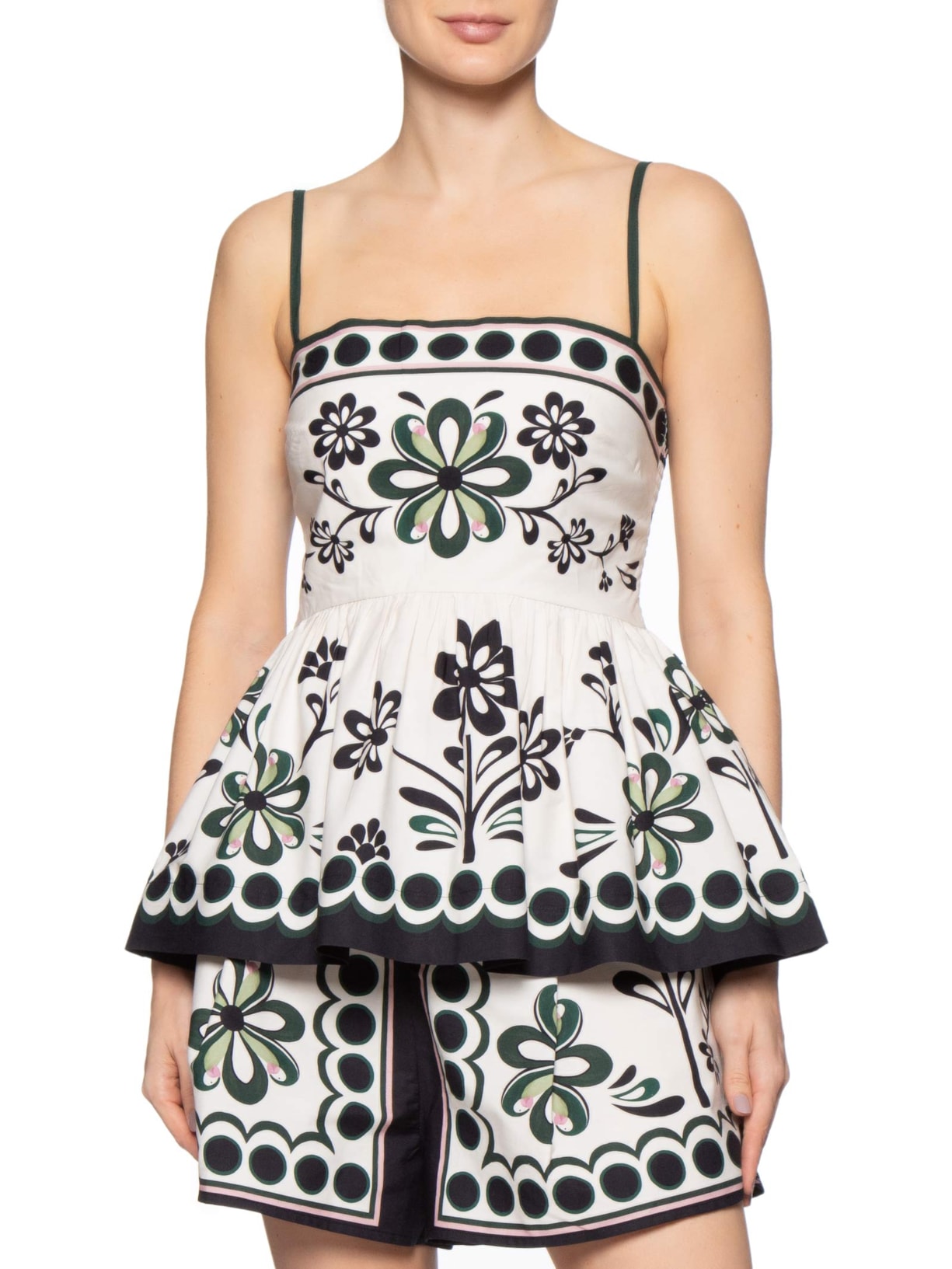 Blusa Feminina Alça Florara Preto Farm
