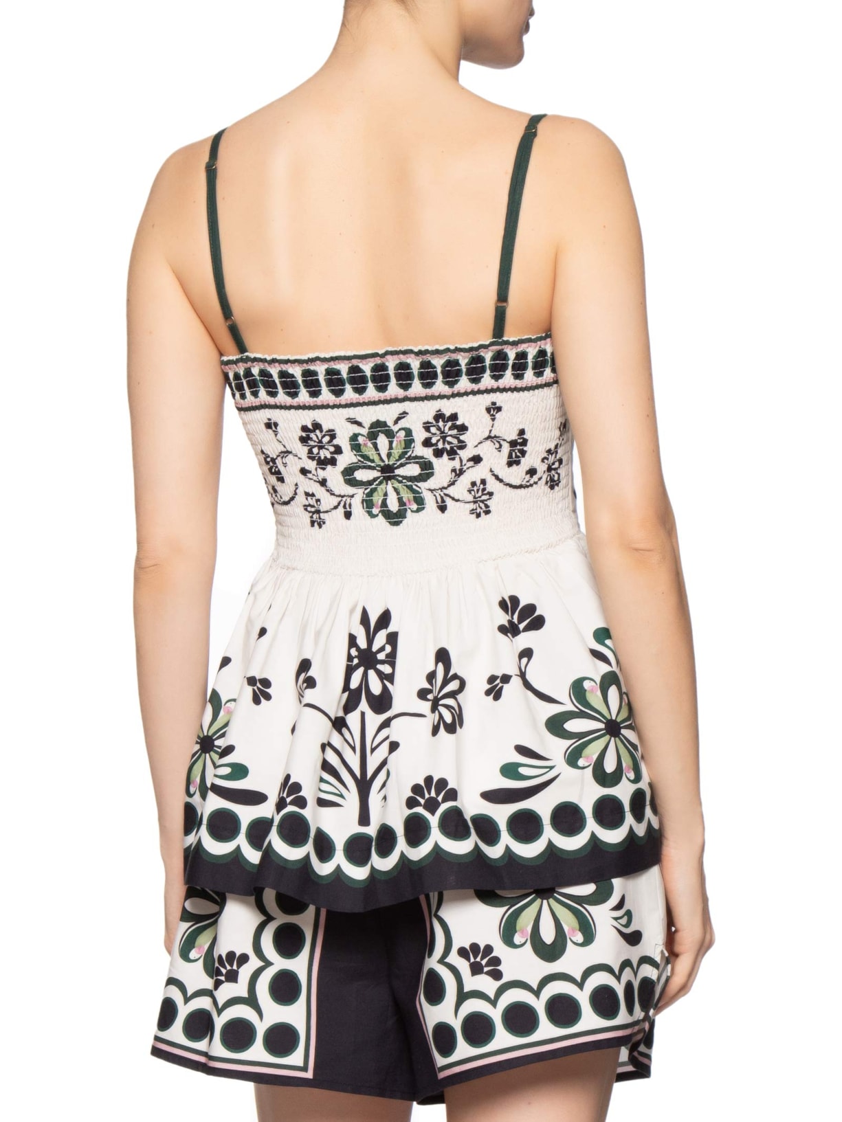 Blusa Feminina Alça Florara Preto Farm