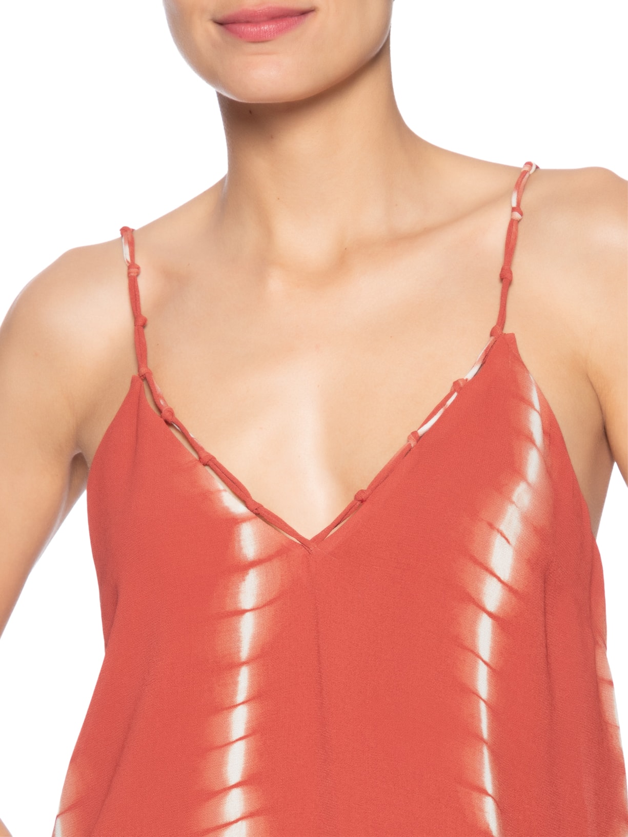 Blusa Feminina Alça Ggt Estampa Balangan Vermelho Maria Filó