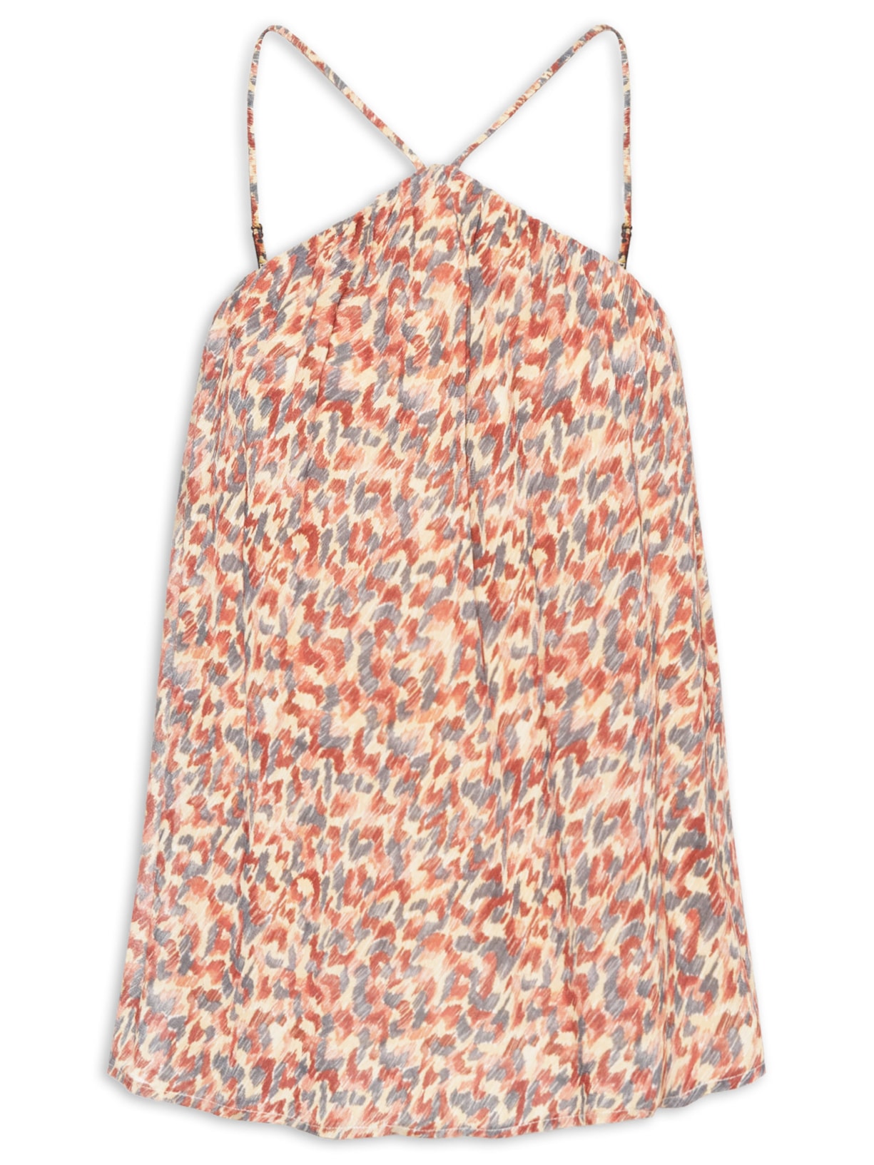 Blusa Feminina Alça GGT Estampa Prisma - Vermelho