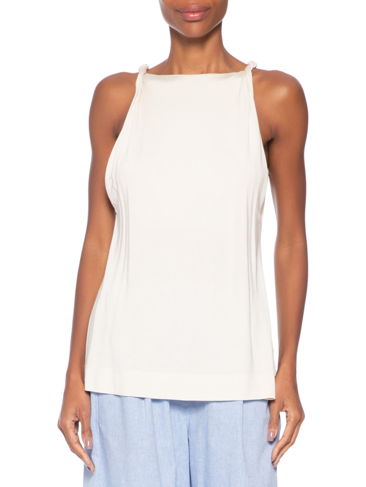 Blusa Feminina Alça Torcida Bege Animale