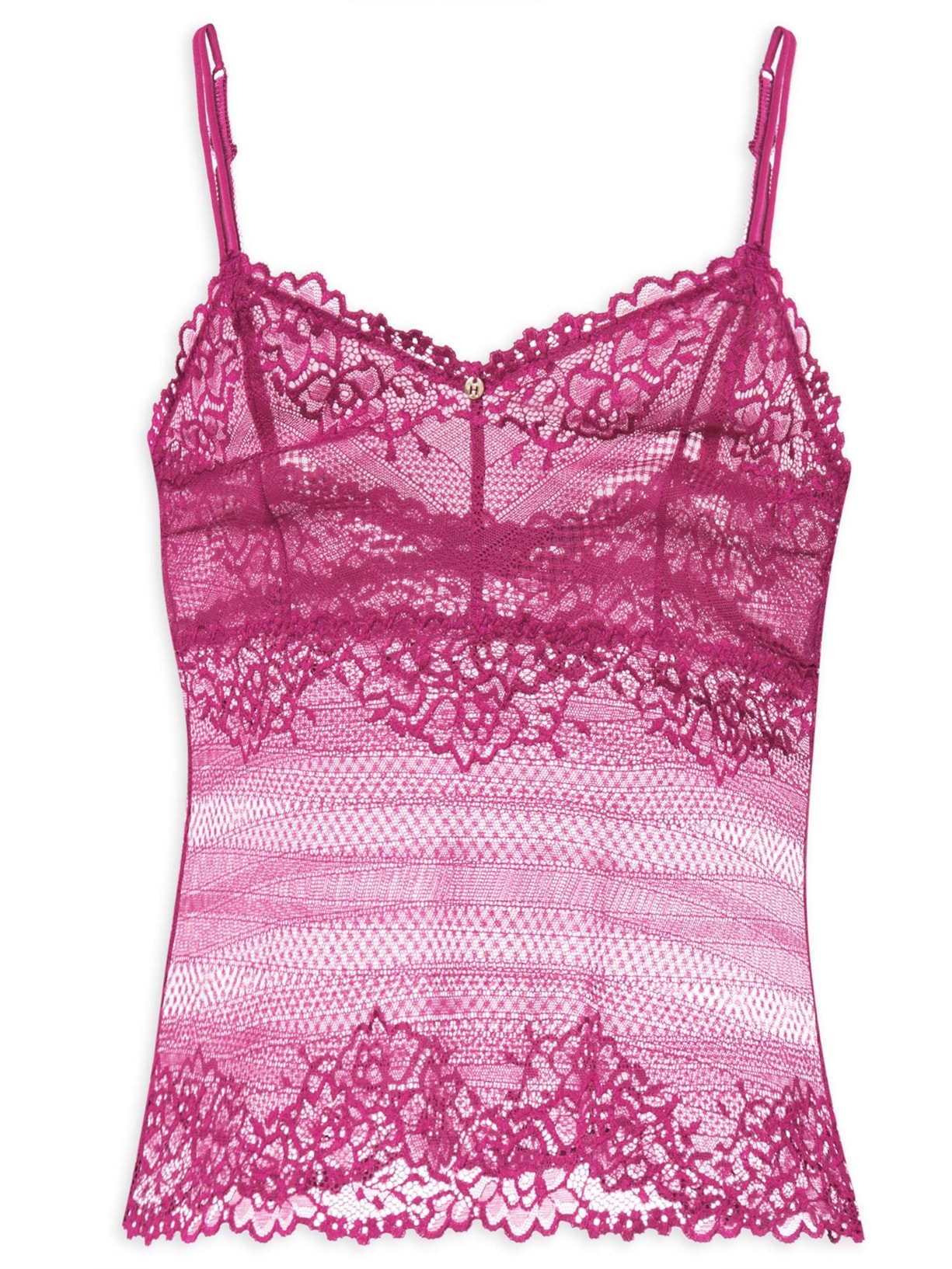 Blusa Feminina Alças Finas Em Renda - Rosa