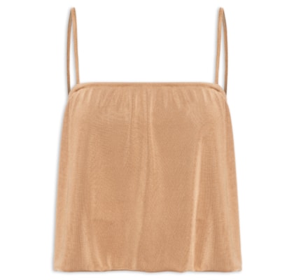 Blusa Feminina Alcinha Balonê - Bege