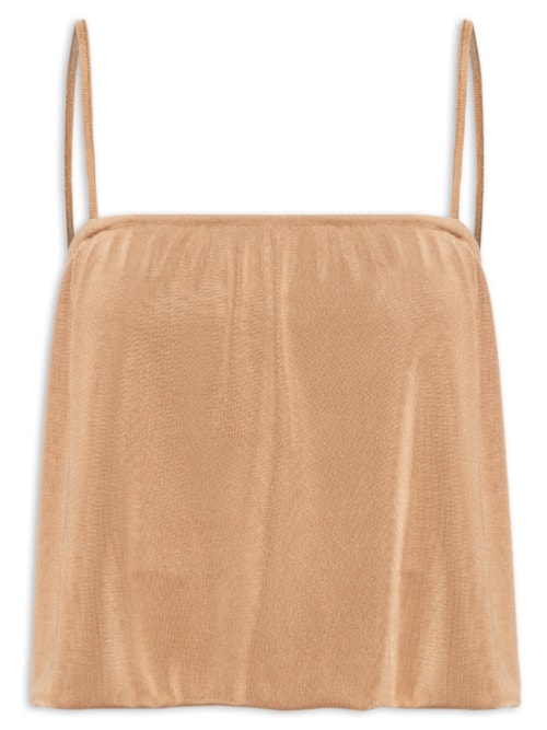 Blusa Feminina Alcinha Balonê - Bege