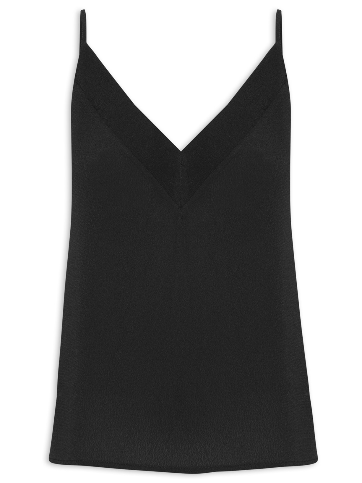 Blusa Feminina Alcinha Decote V - Preto