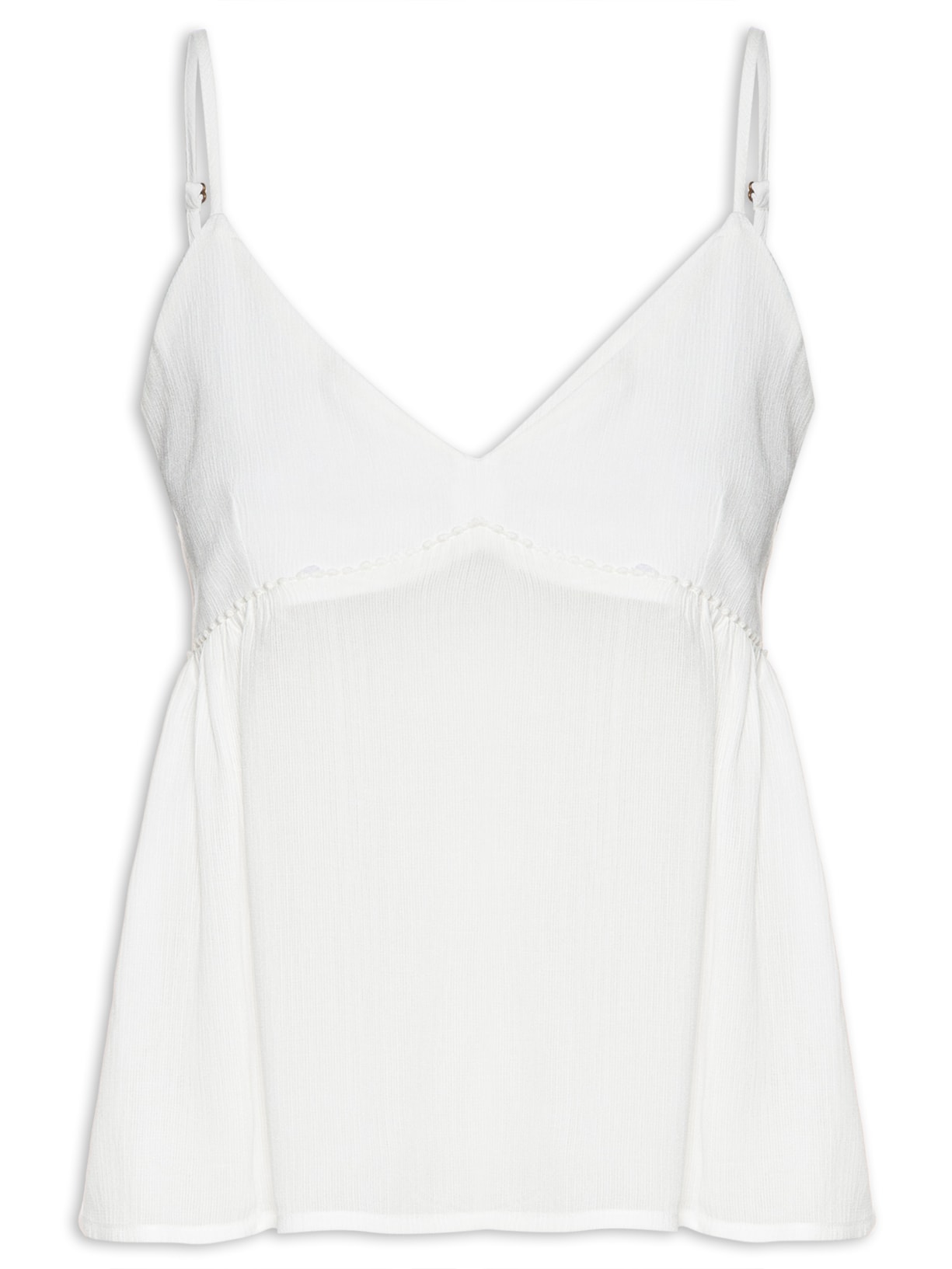 Blusa Feminina Alcinha Entremeio - Off White