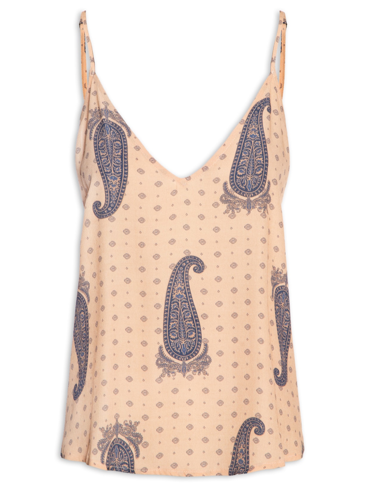 Blusa Feminina Alcinha Gold Blue - Bege