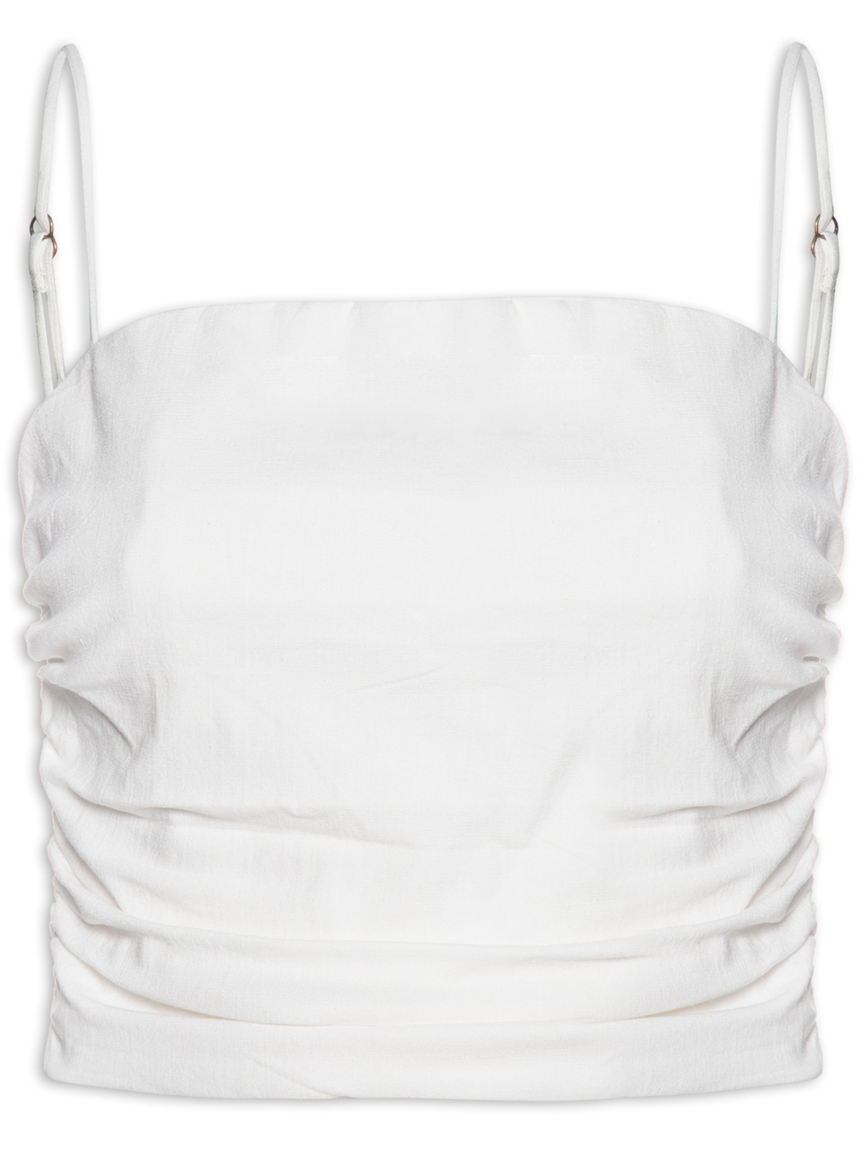 Blusa Feminina Alcinha Lastex Costas - Off White