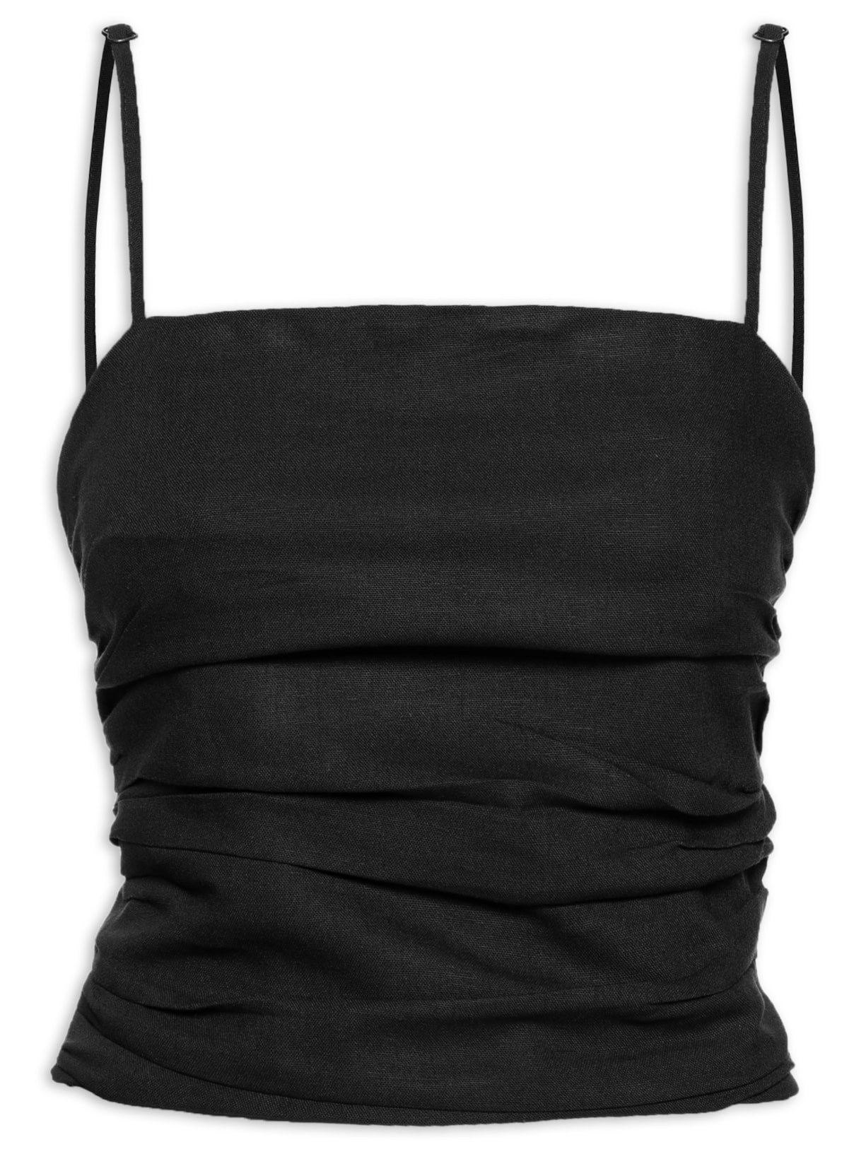 Blusa Feminina Alcinha Lastex Costas - Preto