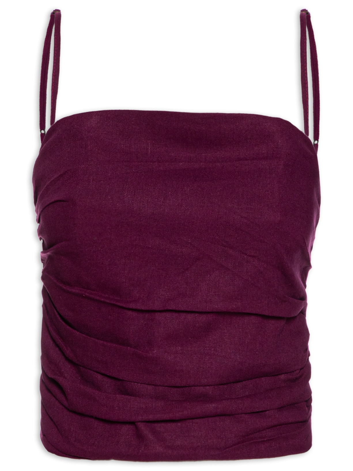 Blusa Feminina Alcinha Lastex Costas - Roxo