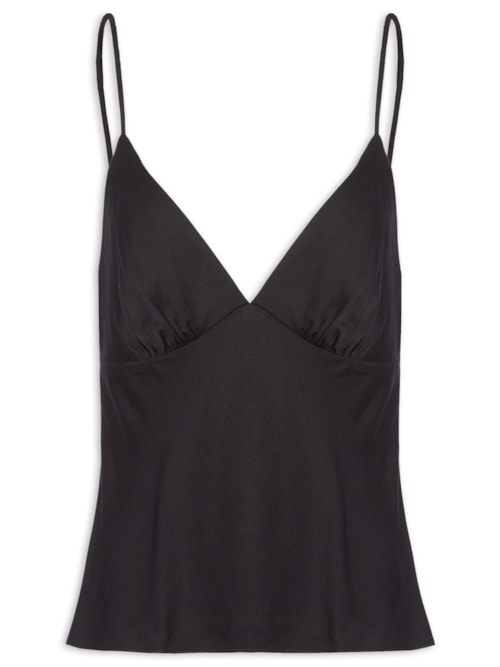 Blusa Feminina Alcinhas - Preto