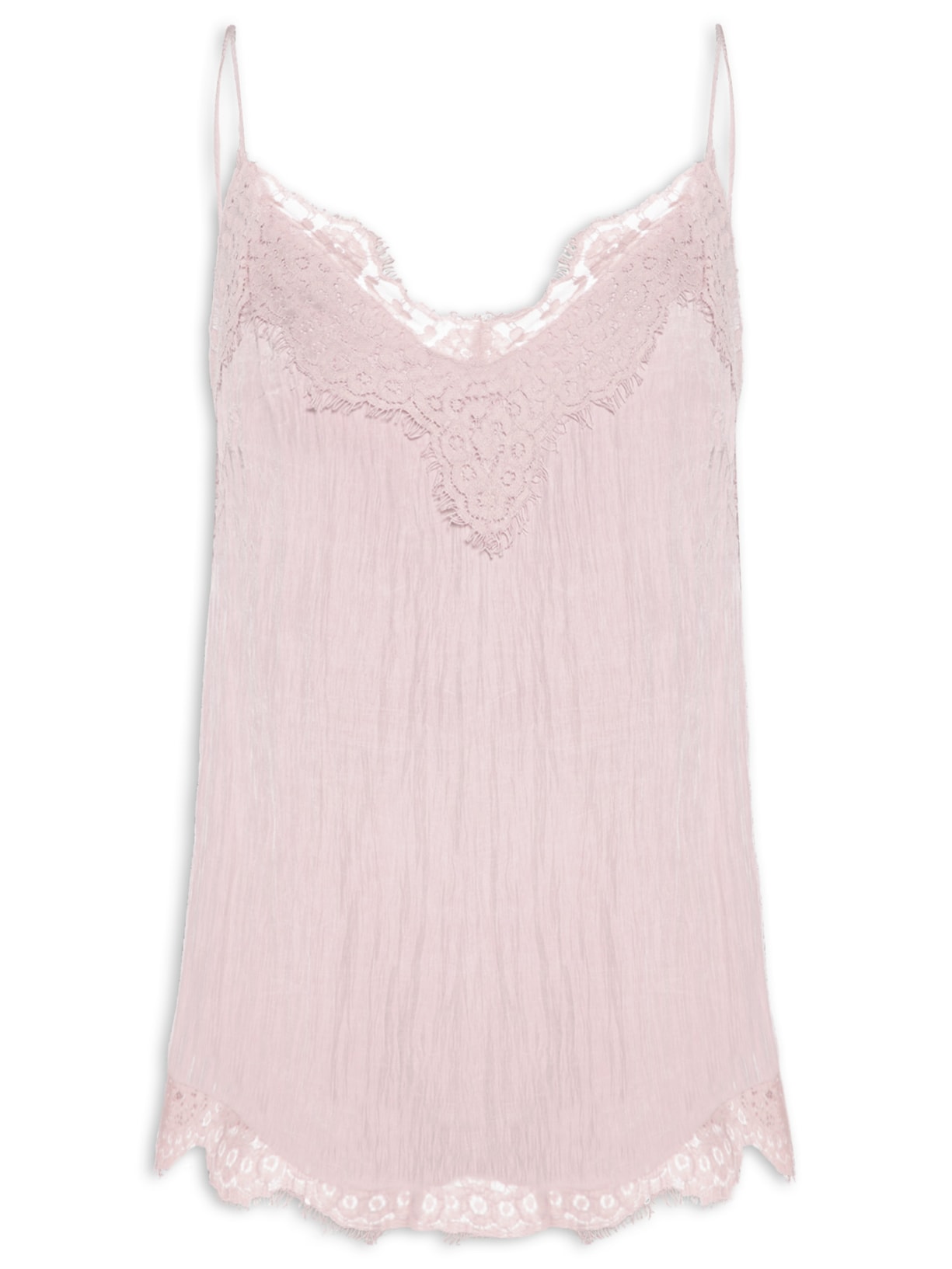 Blusa Feminina Alcinhas Renda Rosa Farm