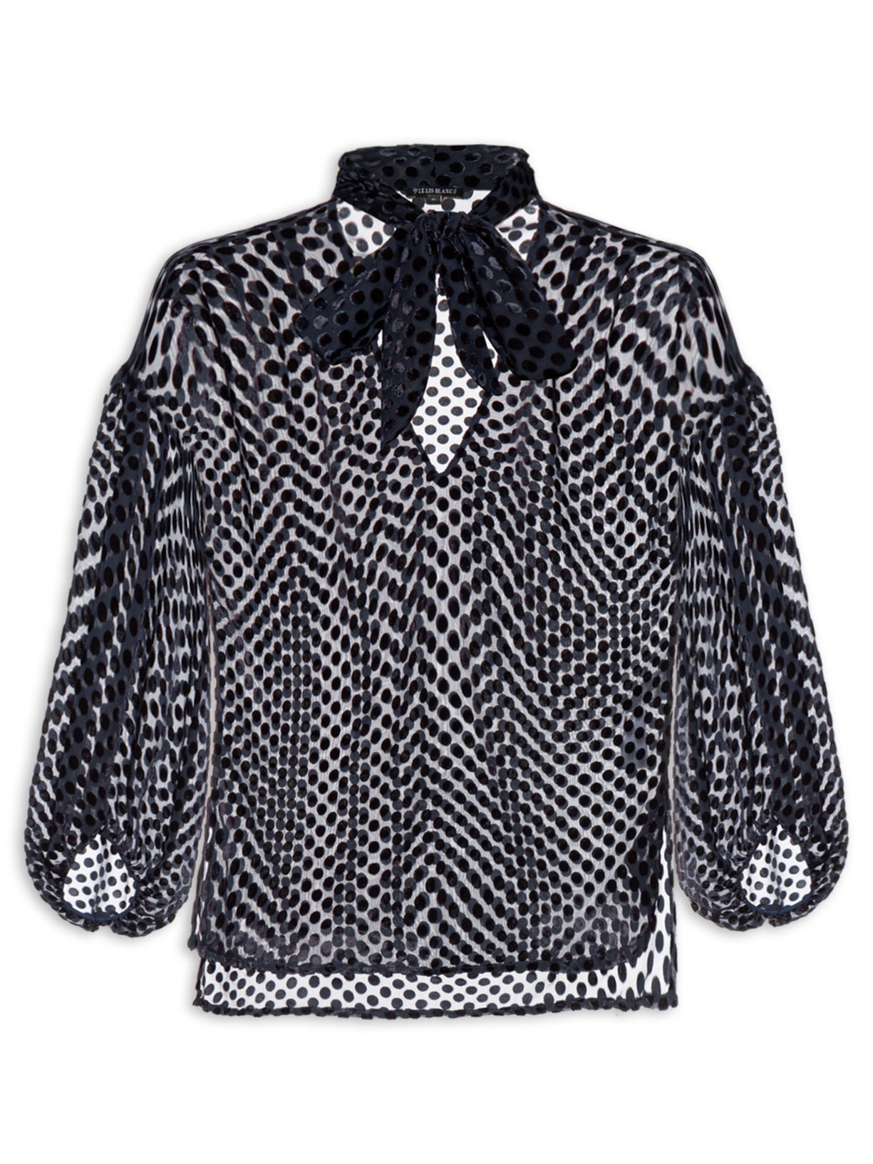 Blusa Feminina Alexia Manga Longa - Azul