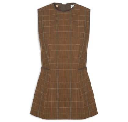 Blusa Feminina Alfaiatria Plus Betina Nko - Marrom