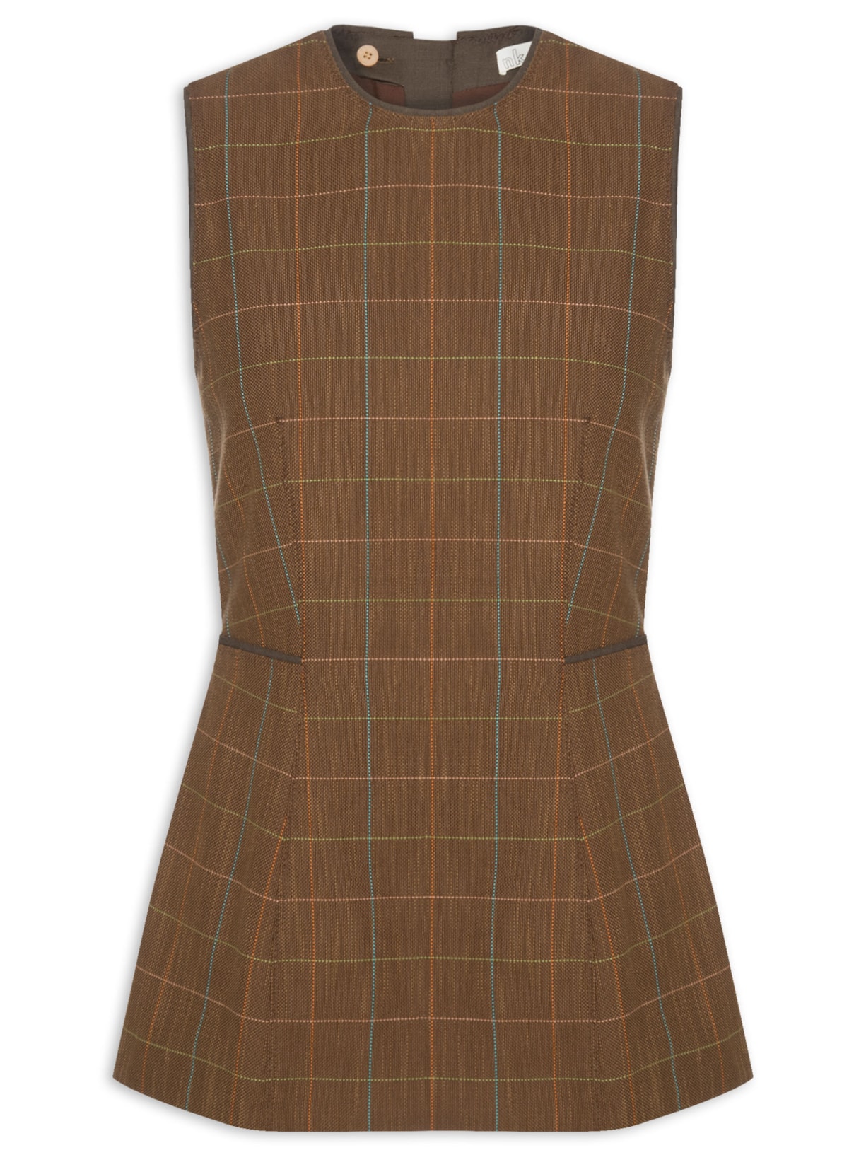 Blusa Feminina Alfaiatria Plus Betina Nko - Marrom